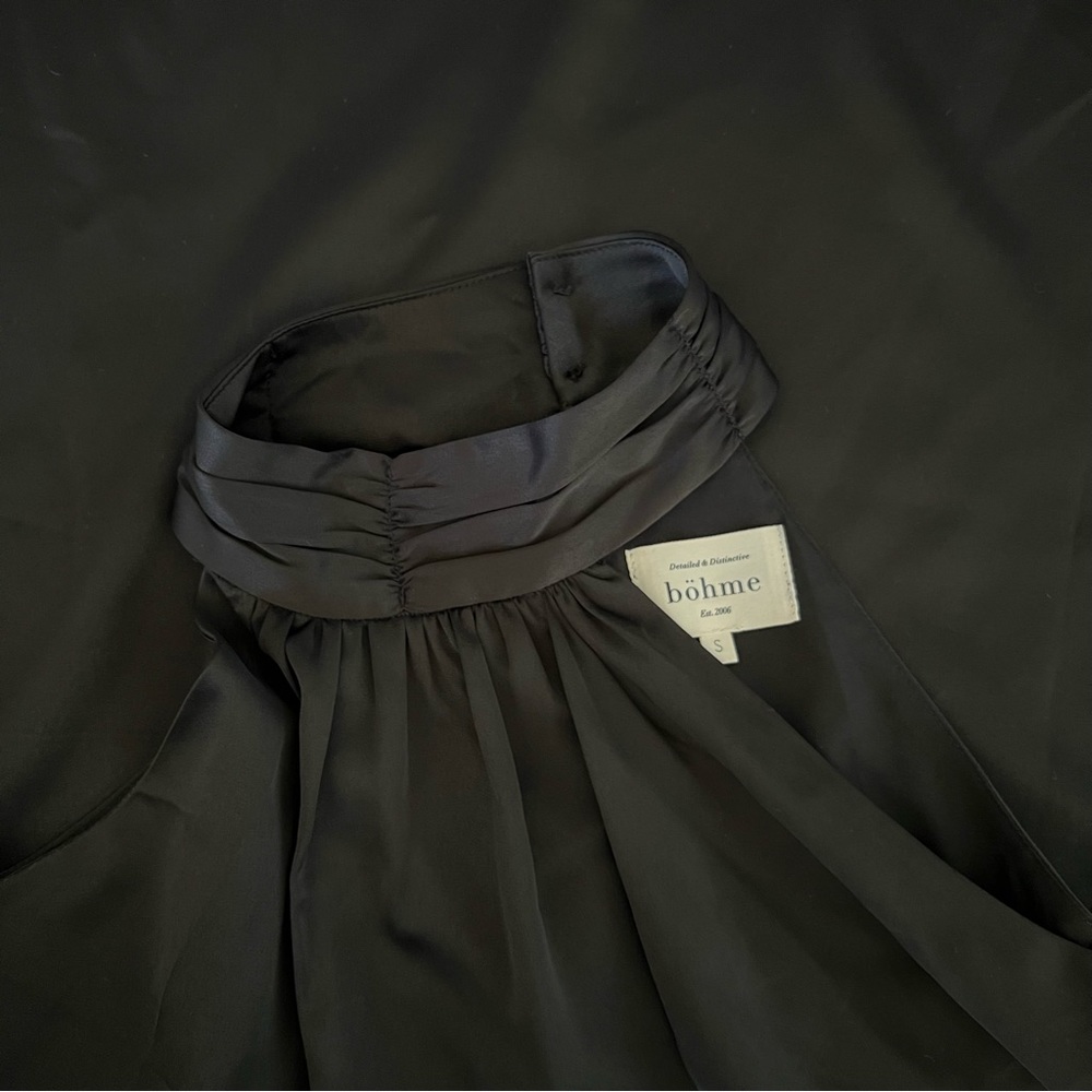 NWOT Bohme black feather dress SMALL - Picture 4 of 5